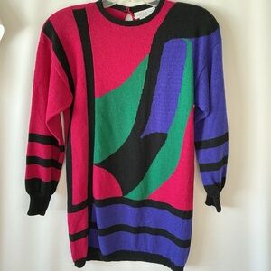 Vintage Antonella Preve tunic sweater dress size small.